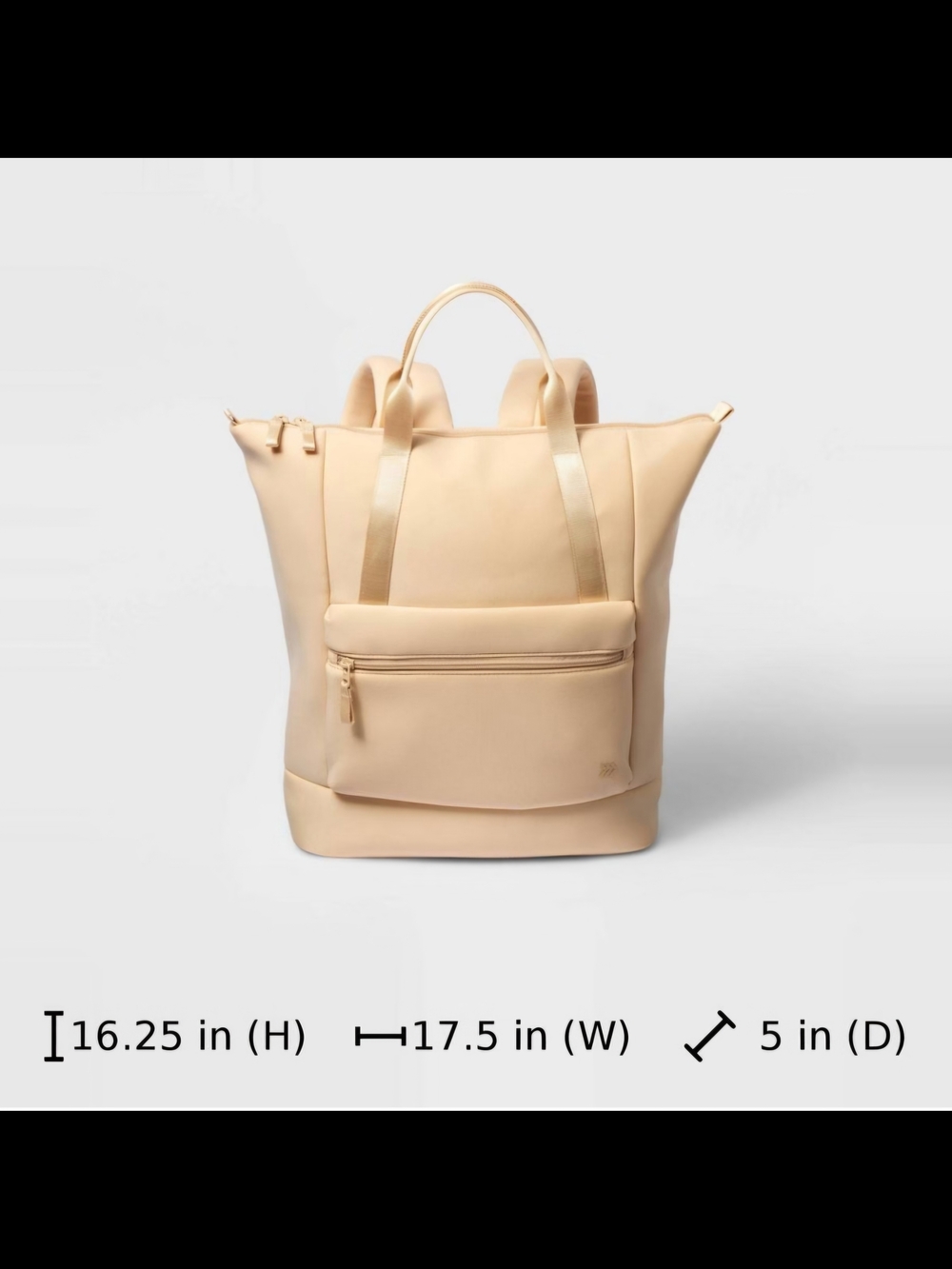 All in Motion Tote Backpack - Tan - Picture 5 of 7